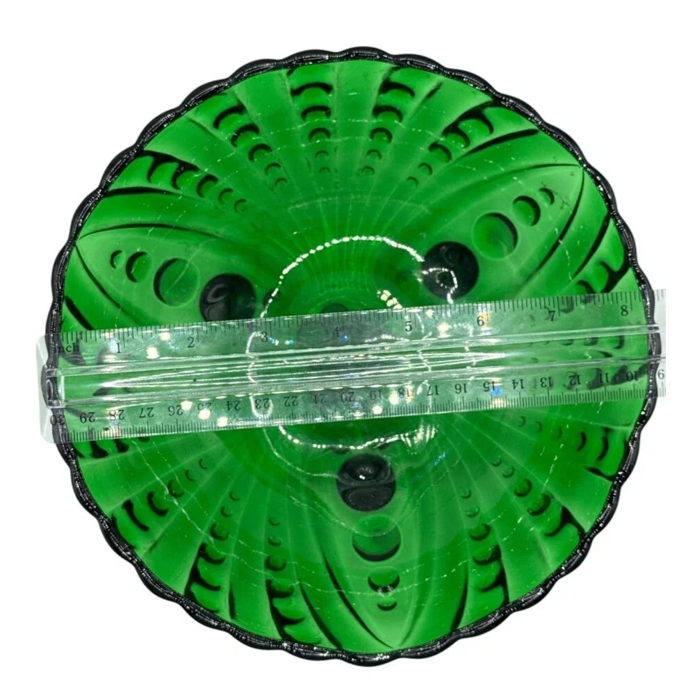 Vintage Anchor Hocking Vibrant Green Bubble Bowls - Picture 2 of 8